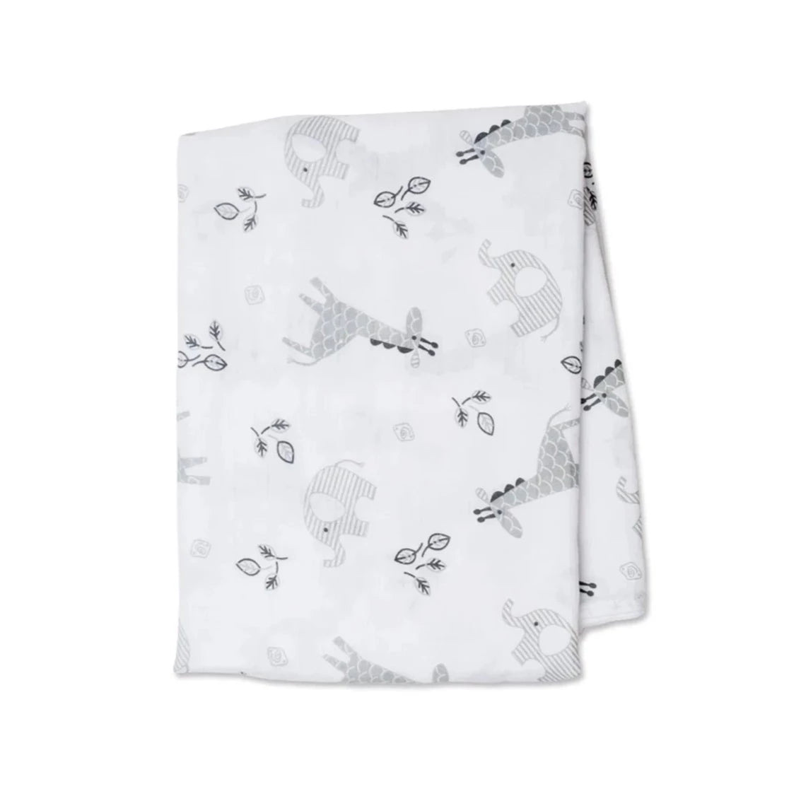 Cotton Baby Swaddle Blanket With Animals Pattern