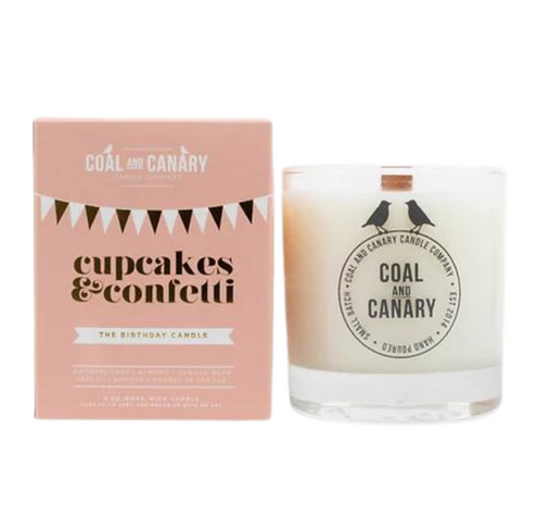 Cupcakes & Confetti Wood Wick Candle