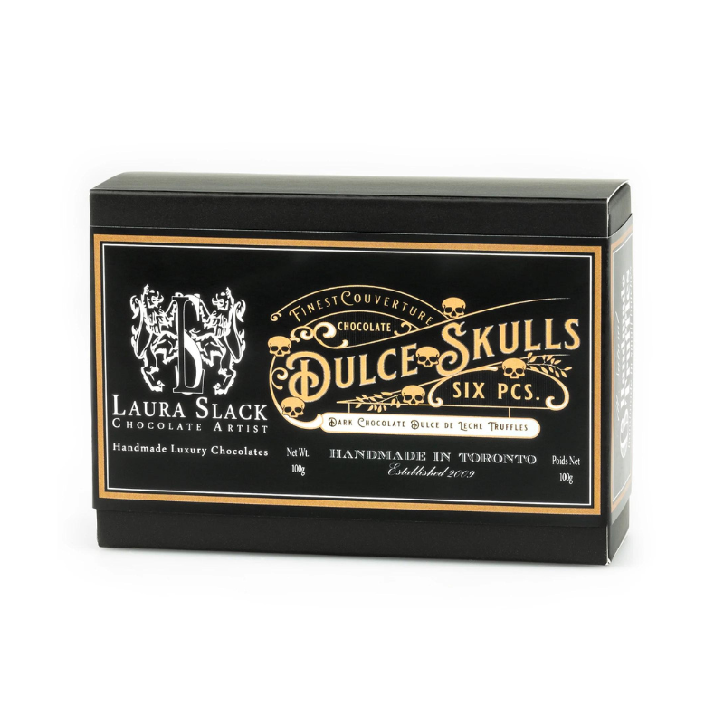 Dark Chocolate Dulce De Leche Skull Truffles