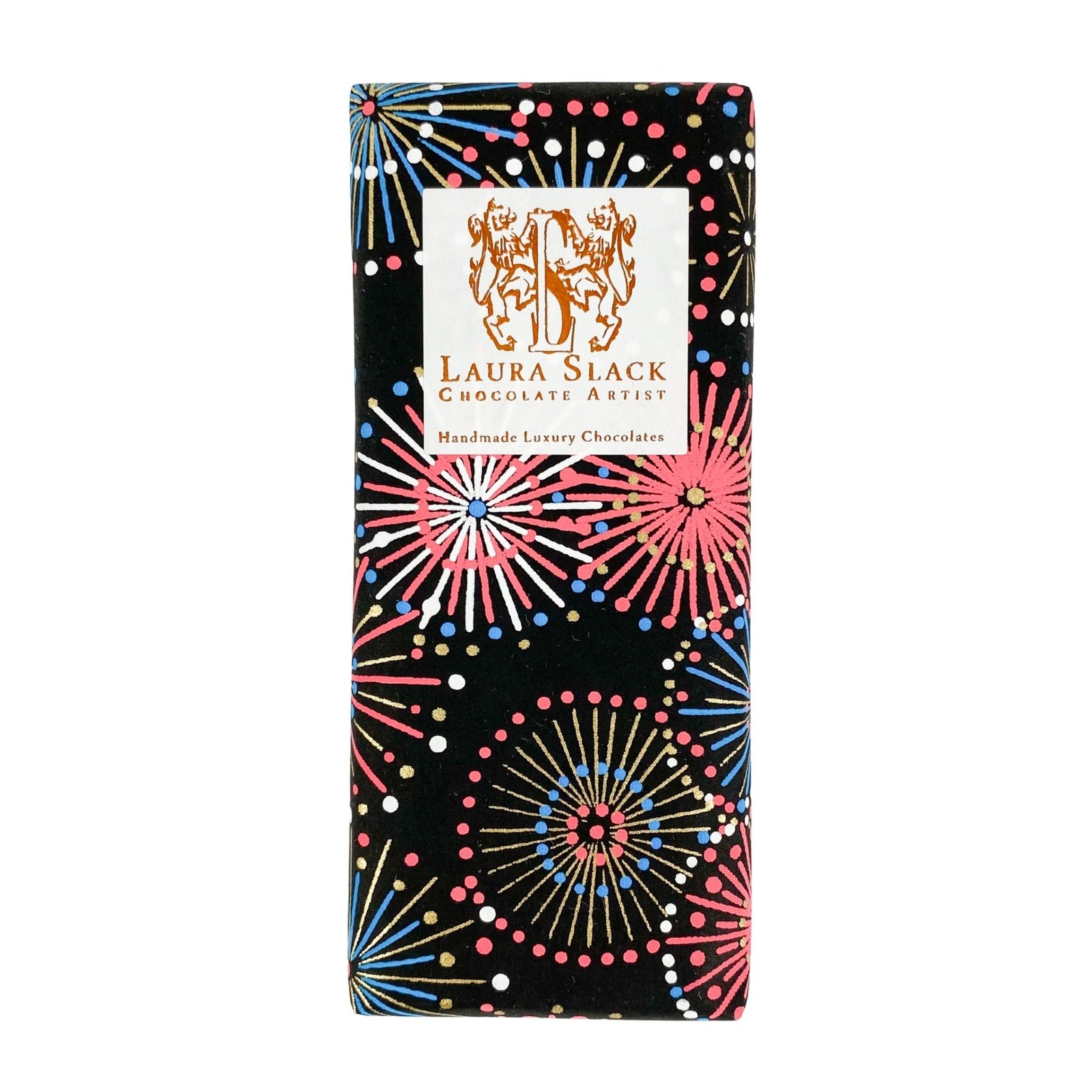 Hand Painted Birthday Cake Caramel Dark Chocolate Bar