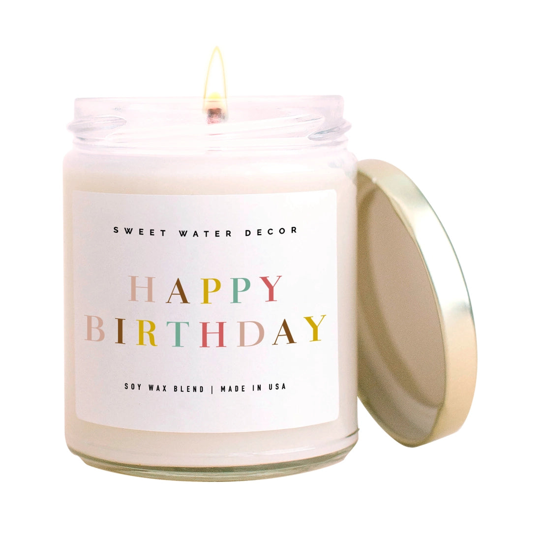 Happy Birthday 9oz Soy Candle (White Label)