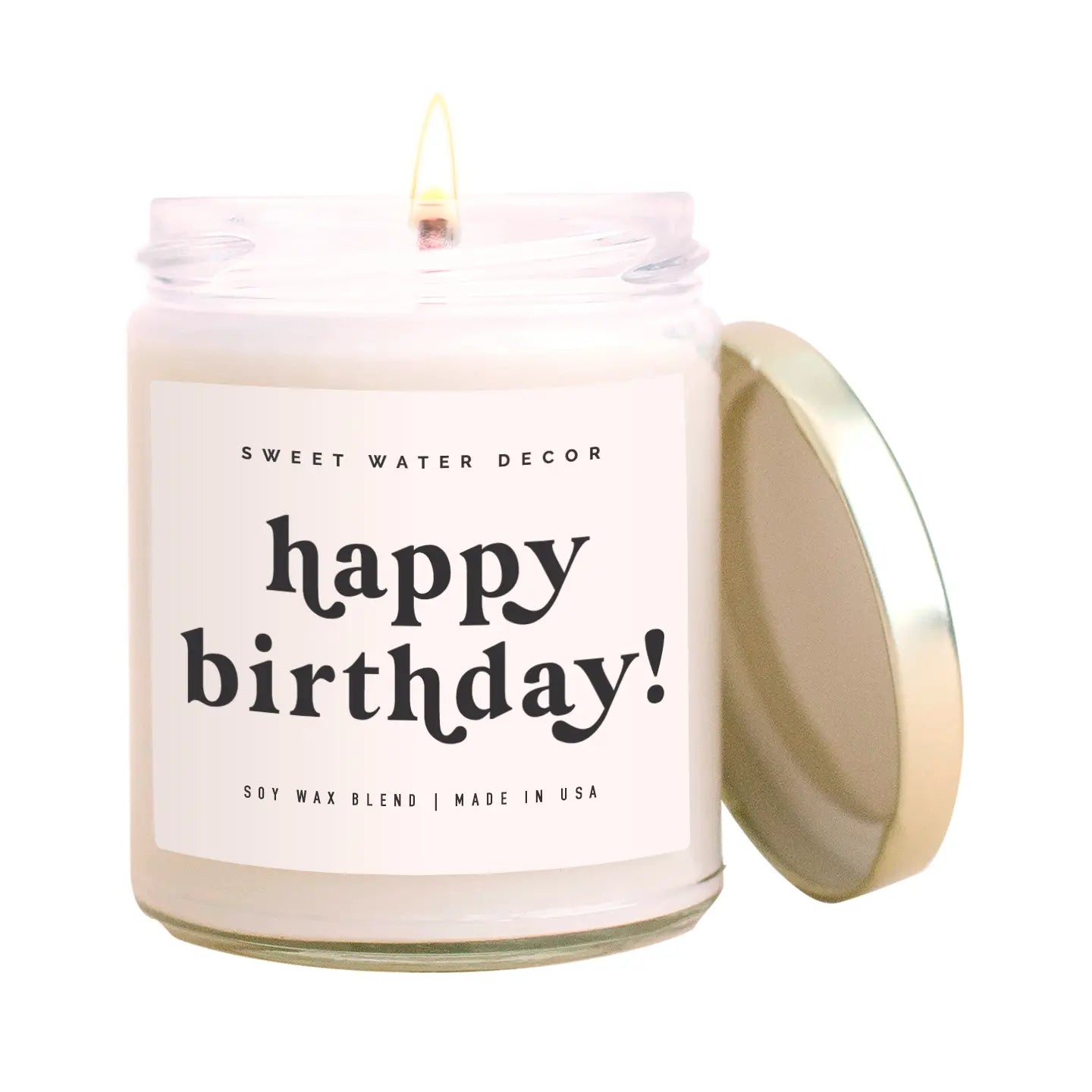 Happy Birthday! 9oz Soy Candle (Black/White Label)