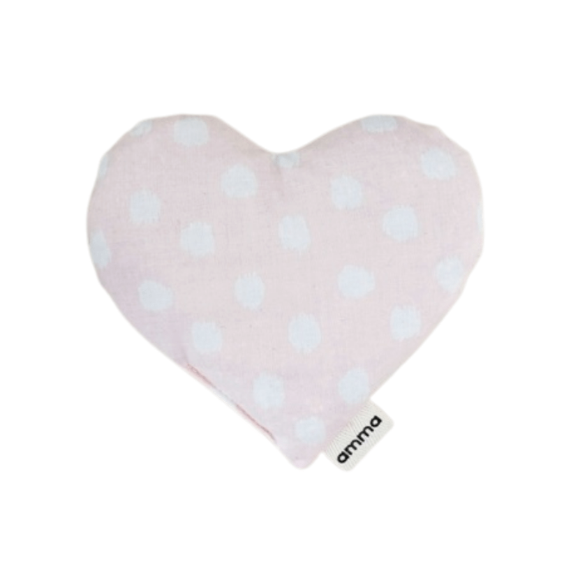 Heart Shaped Pink with White Dots Compress - Use Hot or Cold