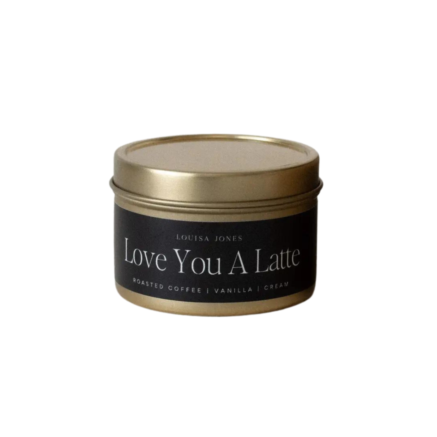 Love You A Latte Candle With Wooden Wick
