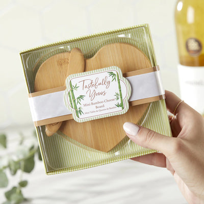 Mini Heart Cheese Board with Spreader