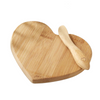 Mini Heart Cheese Board with Spreader