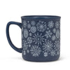 Navy Snowflake Mug