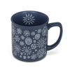 Navy Snowflake Mug