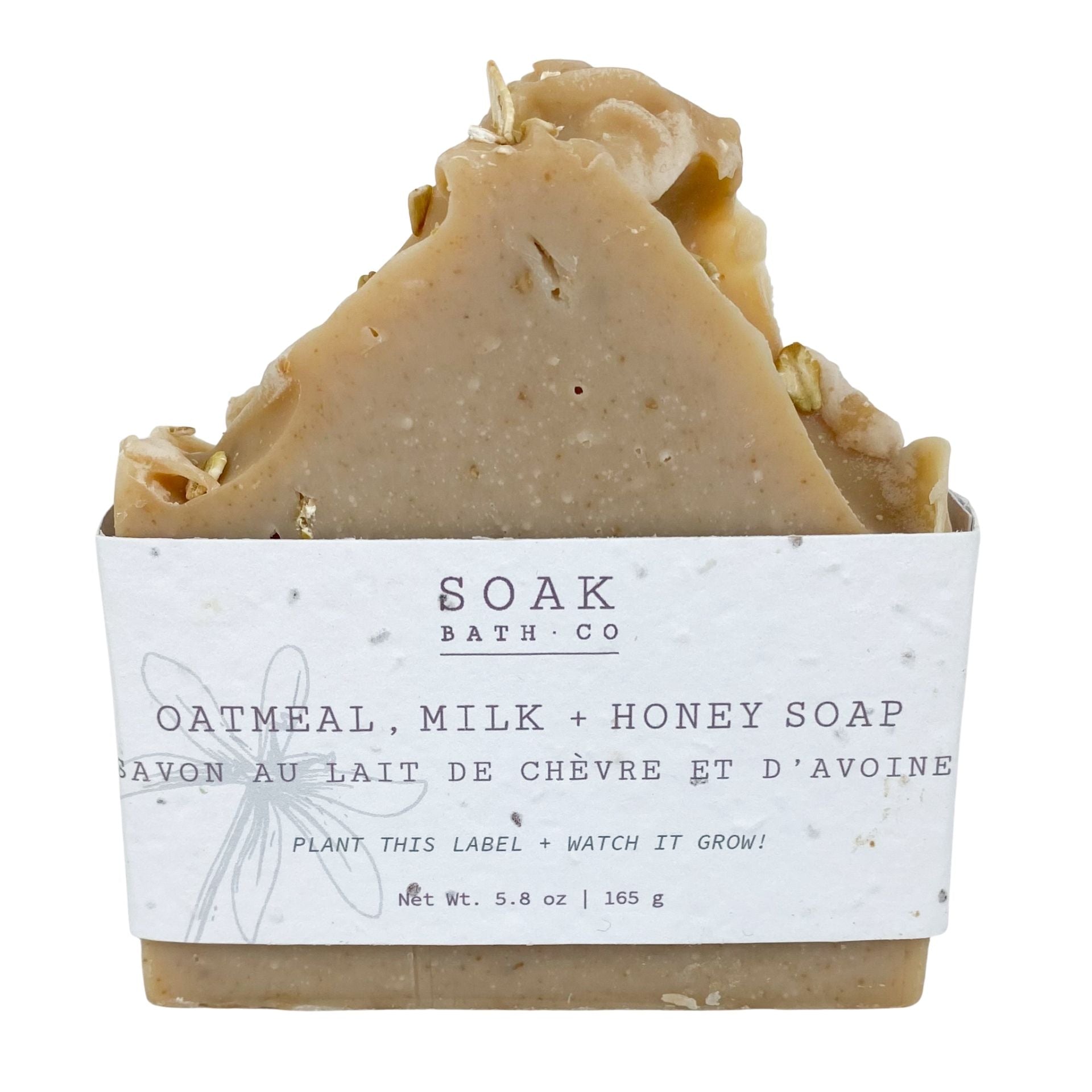 Oatmeal, Milk & Honey Soap with Wildflower Seed Paper