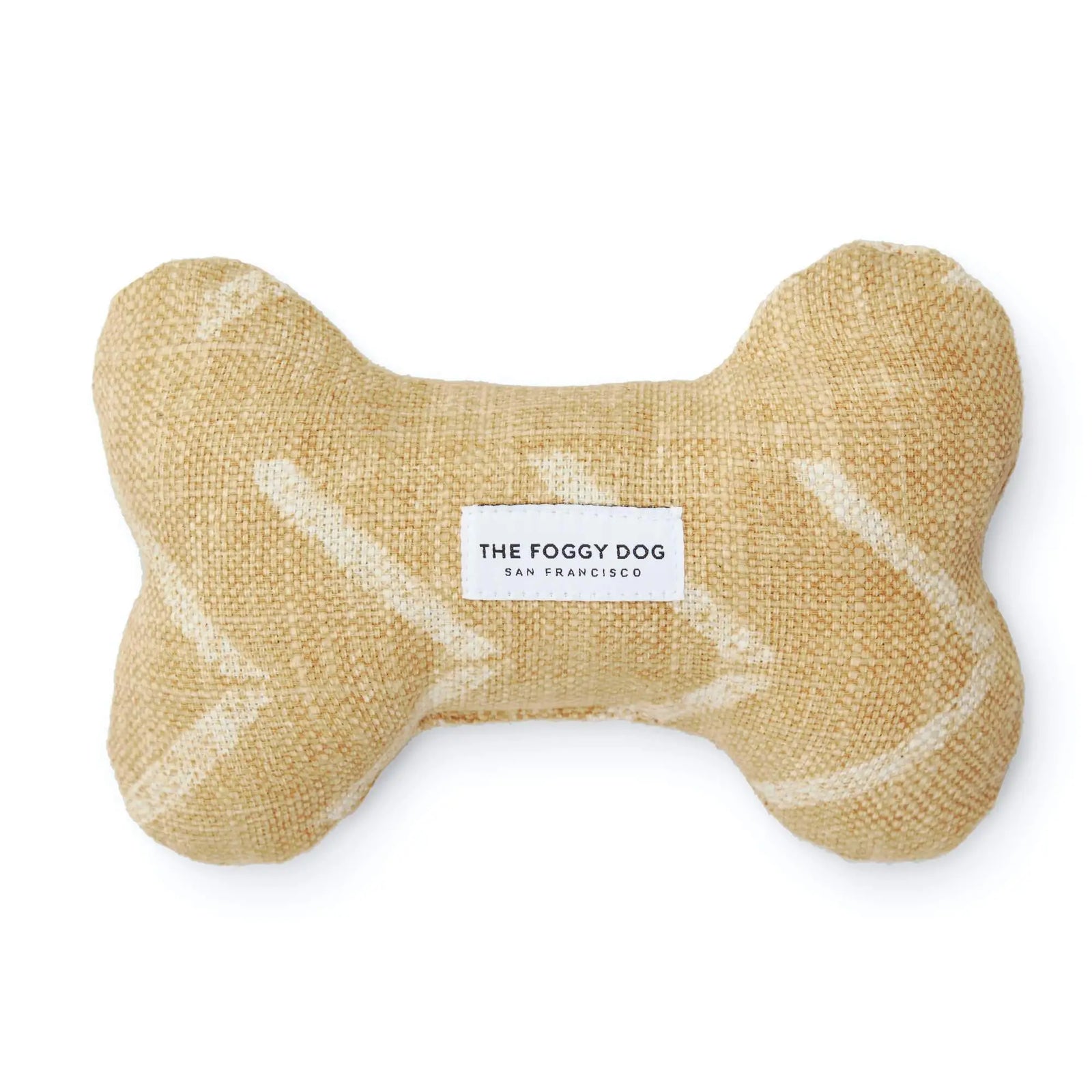 Ochre Patterned Dog Squeaker Toy