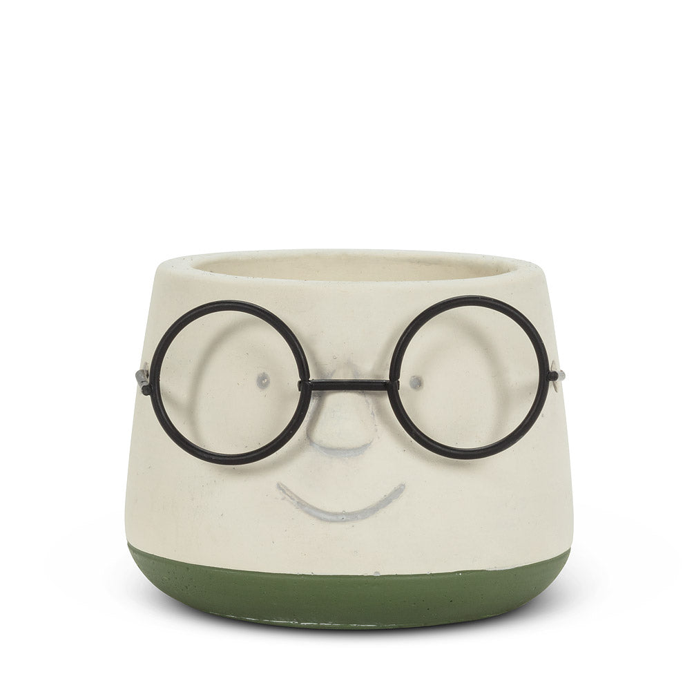 Face With Glasses Planter