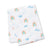 Cotton Baby Swaddle Blanket With Rainbows Pattern