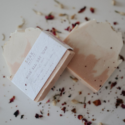 Rosé All Day Soap Bar with Wildflower Seed Paper