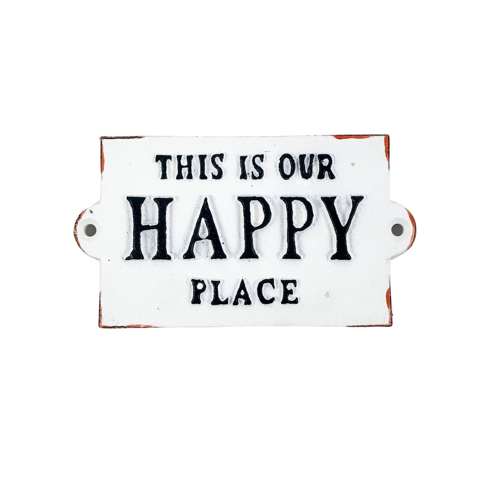 “This is Our Happy Place” Metal Sign
