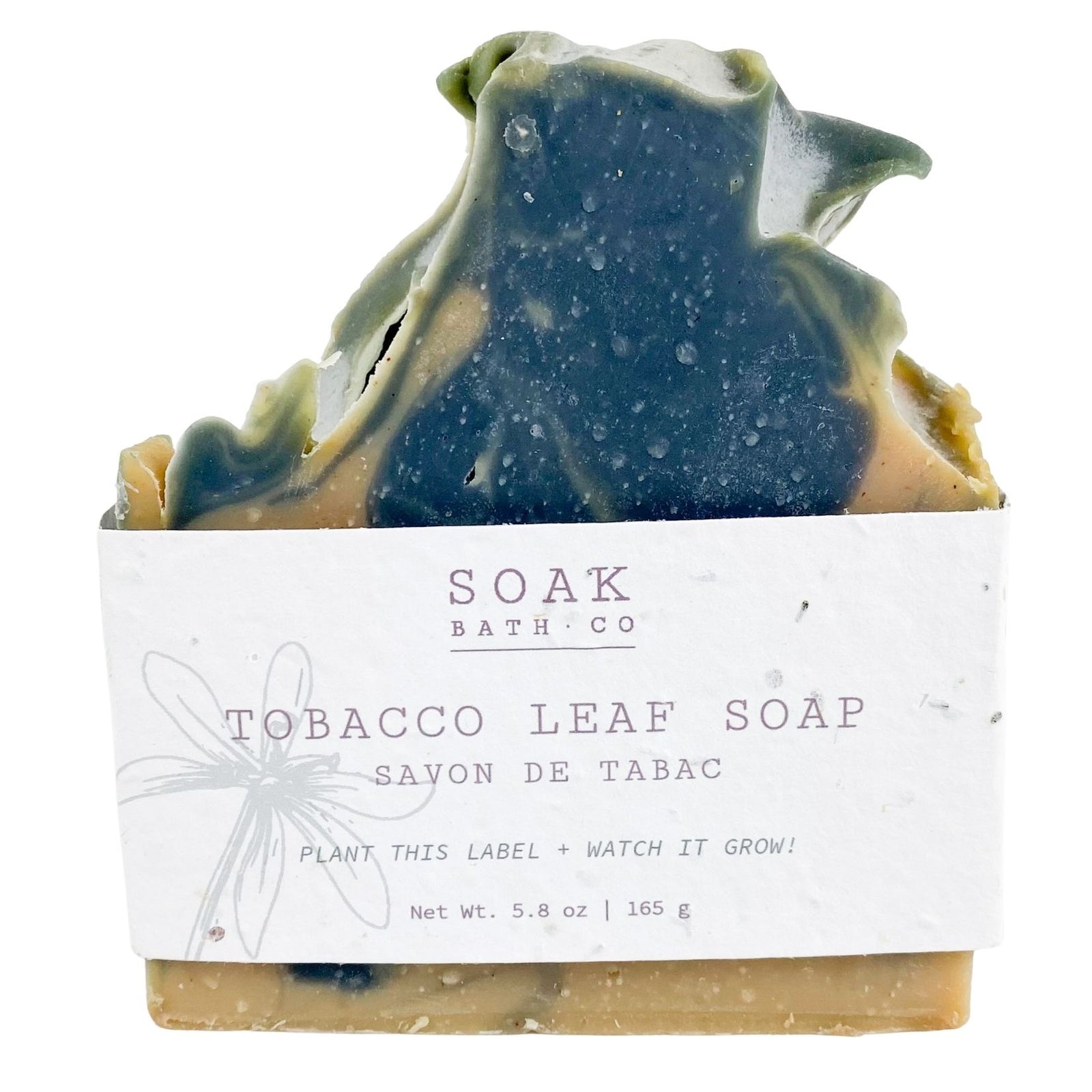 Tobacco Leaf Soap with Wildflower Seed Paper