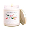 Warm & Cozy 9oz Soy Candle