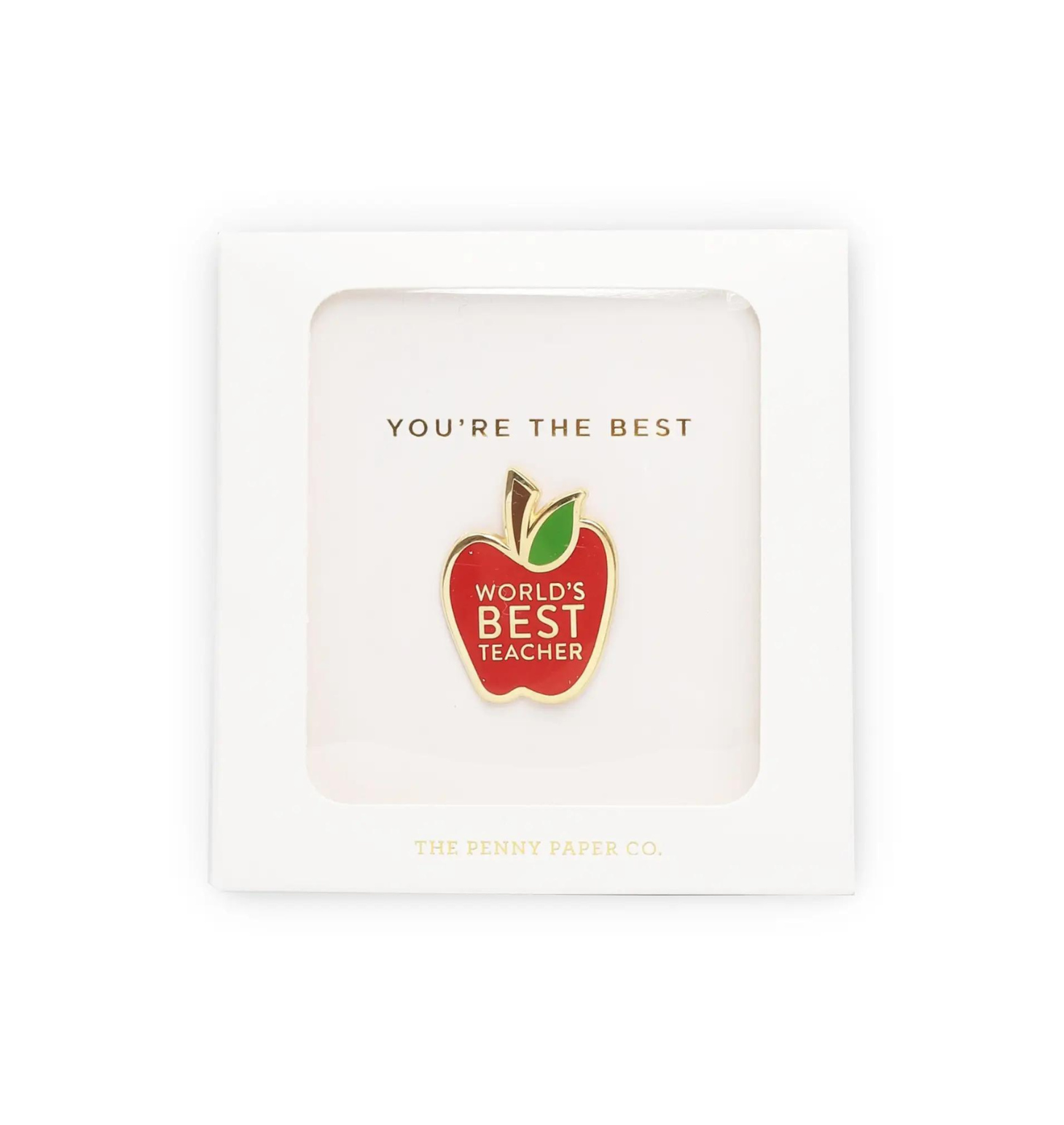 World's Best Teacher Enamel Pin