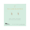 You Are Electric - Gold Plated Earrings