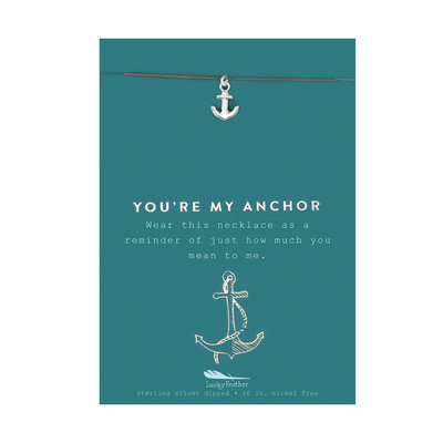 You're My Anchor Sterling Silver Necklace