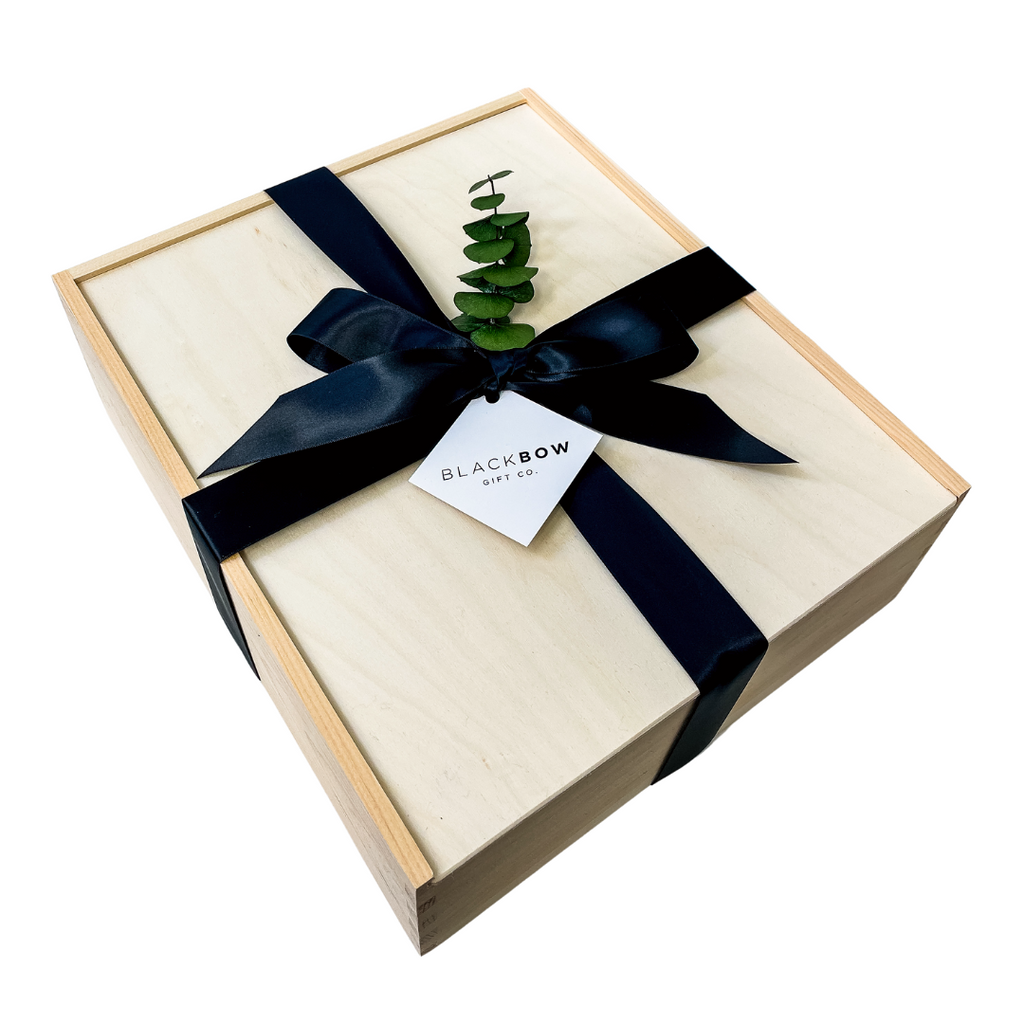 Wood Box Black Bow Gift Co.