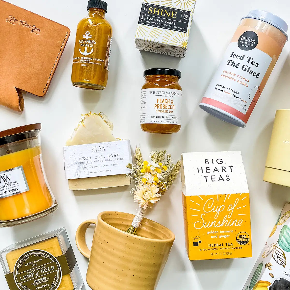 Teas, soaps, jams, candles & more