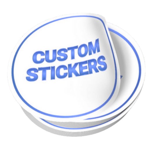 Custom branded stickers
